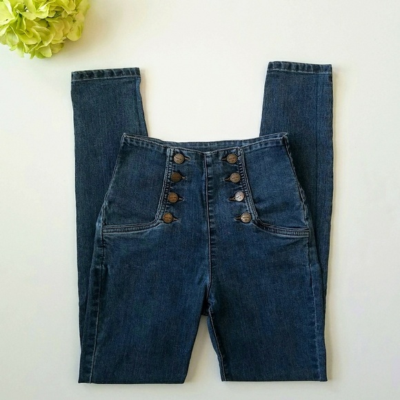 sneak peek high waisted jeans